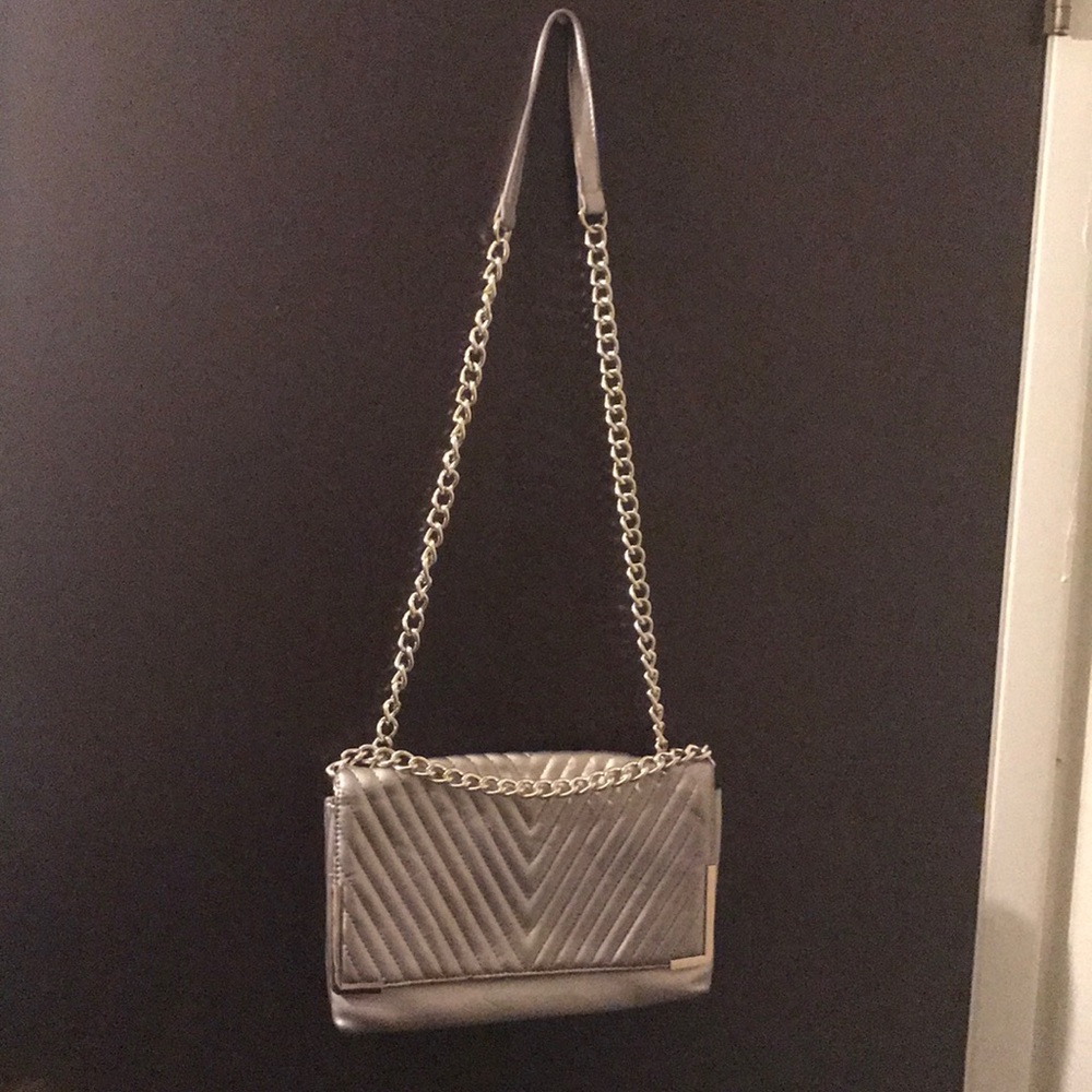 Gold chain purse